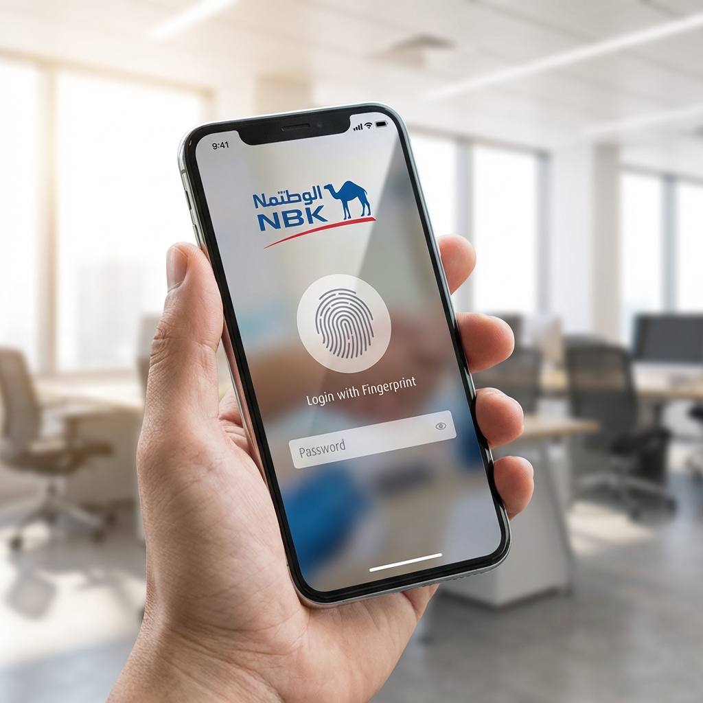 تطبيق بنك الكويت الوطني لإدارة الحسابات